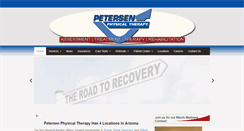 Desktop Screenshot of petersenphysicaltherapy.com